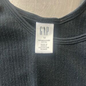 Vintage Ribbed GAP Black Tank Top